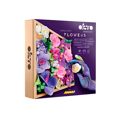OKTO DIY Wood & Craft Inspiration Flowers Clay Kit