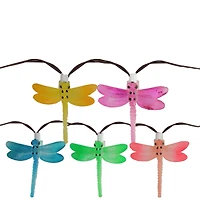 10ct. Multicolored LED Dragonfly Garden Patio String Lights