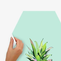 RoomMates Pineapple Crown Dry Erase Hexagon Peel & Stick Decals