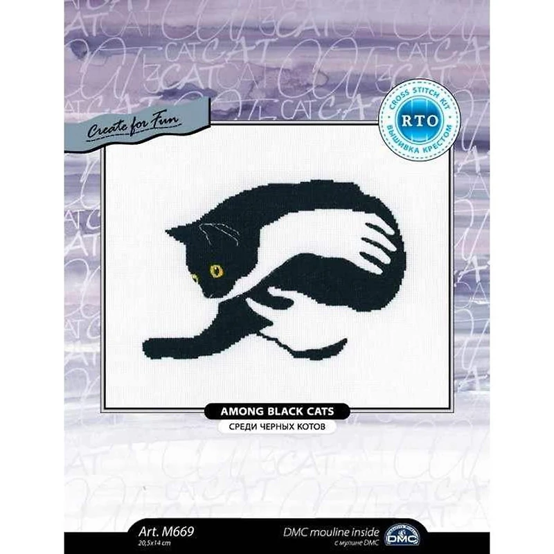RTO Among Black Cats M669 Counted Cross Stitch Kit