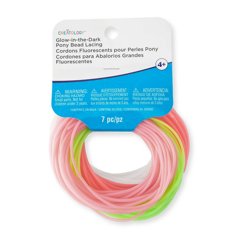 Glow in the Dark Pony Bead Lacing by Creatology™