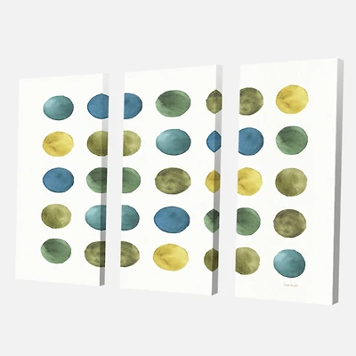 Designart - Green Tones Geometric Circles