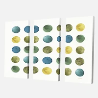 Designart - Green Tones Geometric Circles