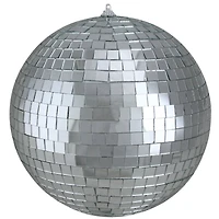 8" Silver Splendor Mirrored Glass Disco Ball Ornament