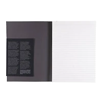 Fabriano® EcoQua Plus A5 Lined Gray Glue-Bound Notebook