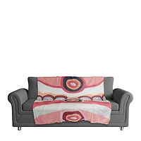Funky Wave Pattern 50" x 60" Coral Fleece Blanket