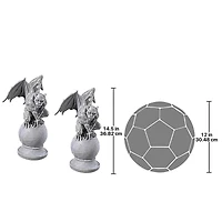 Design Toscano 14.5" Malicay the Malicious Gargoyle Statue Set, 2ct.