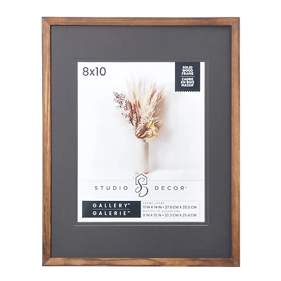 Gallery Dark Wood Frame with Mat by Studio Décor