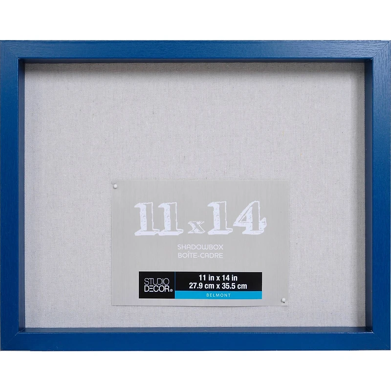 Sapphire Blue 11" x 14" Belmont Shadow Box by Studio Décor®