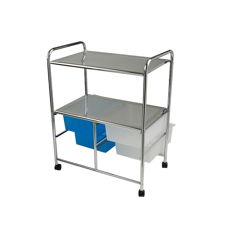Mind Reader Silver All Purpose Utility Cart