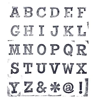 6 Pack: Large Uppercase Alphabet Wood Stamp Set by Recollections™