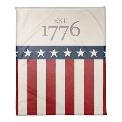 Est. 1776 Coral Fleece Blanket