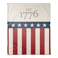 Est. 1776 Coral Fleece Blanket