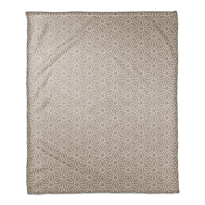 Leafy Pattern Coral Fleece Blanket