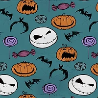 Nightmare Before Christmas & Pumpkins Cotton Fabric 
