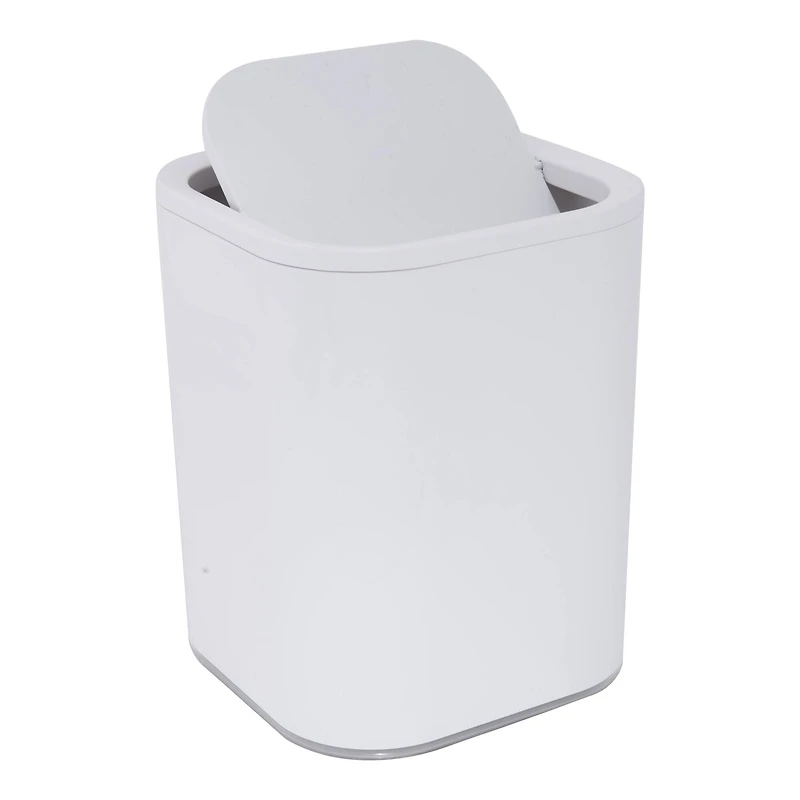 Bath Bliss White Acrylic 8L Waste Bin
