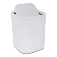 Bath Bliss White Acrylic 8L Waste Bin