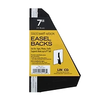 Lineco® 7" Black Self-Stick Easel Backs