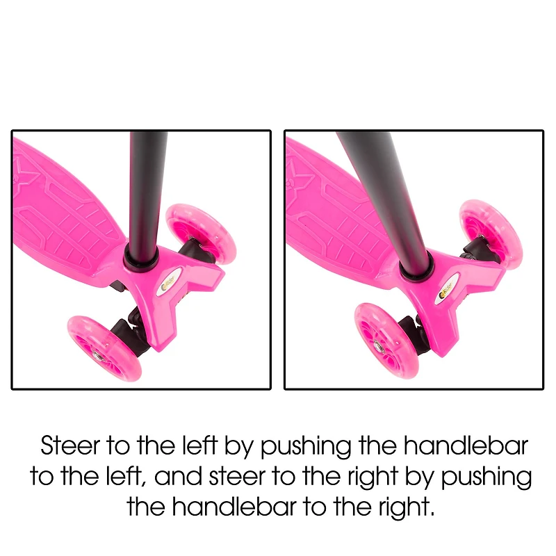 Toy Time Pink Beginner 3-Wheel Scooter