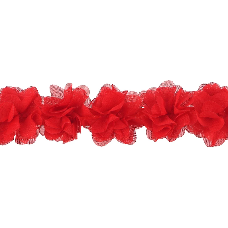 2.1" Rosettes Chiffon Trim by Celebrate It