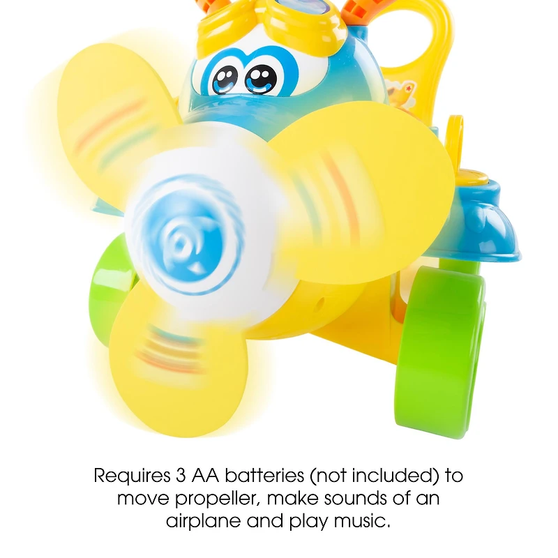 Toy Time Electronic Ride-On Toddler Airplane