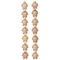 White & Green Reconstituted Stone Tortoise Beads, 18mm by Bead Landing™