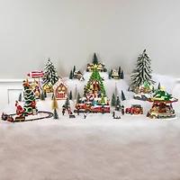 4.75" Christmas Village Lighted Street Lamps, 4ct.