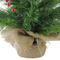 24" Unlit Mixed Cashmere Berry Pine Medium Artificial Christmas Tree