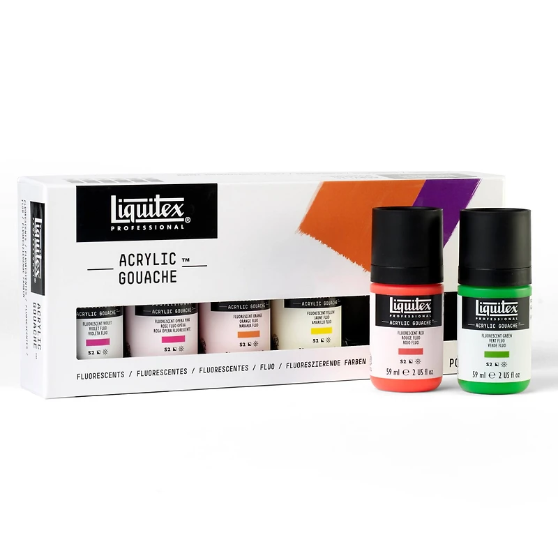 Liquitex® Professional Fluorescents 2oz. Acrylic Gouache, 6ct.