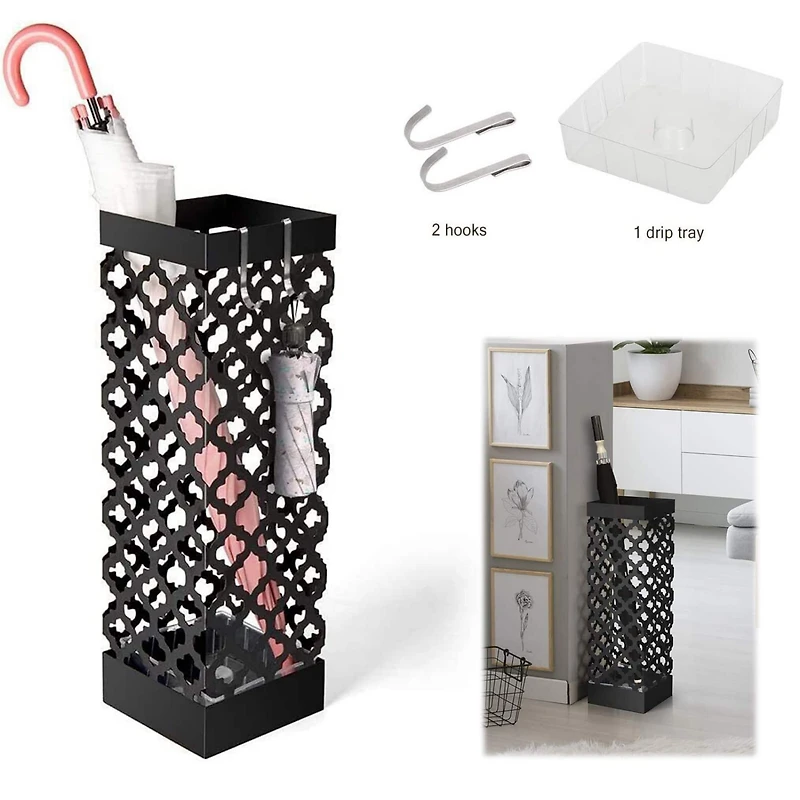 NEX™ Black Metal Umbrella Stand Rack