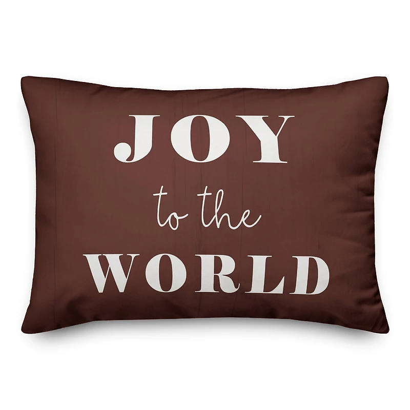 Joy To The World 14x20 Throw Pillow