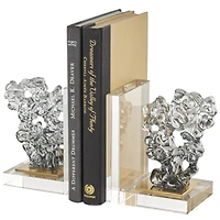 6" Clear Glass Decorative Bookends, 2ct.