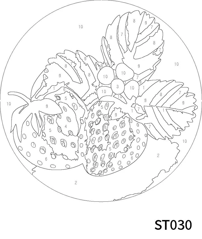 Strawberries Paint-by-Number Framed Mini Kit by Artist's Loft®