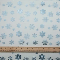Wyla Blue Snowflakes on Blue Mesh