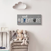 Stupell Industries Seek Adventure Phrase Outer Space Imagination Canvas Wall Art