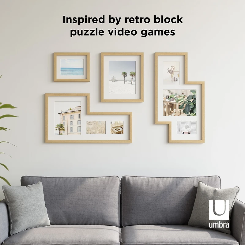 Umbra Natural Mingle Gallery Picture Frame Set
