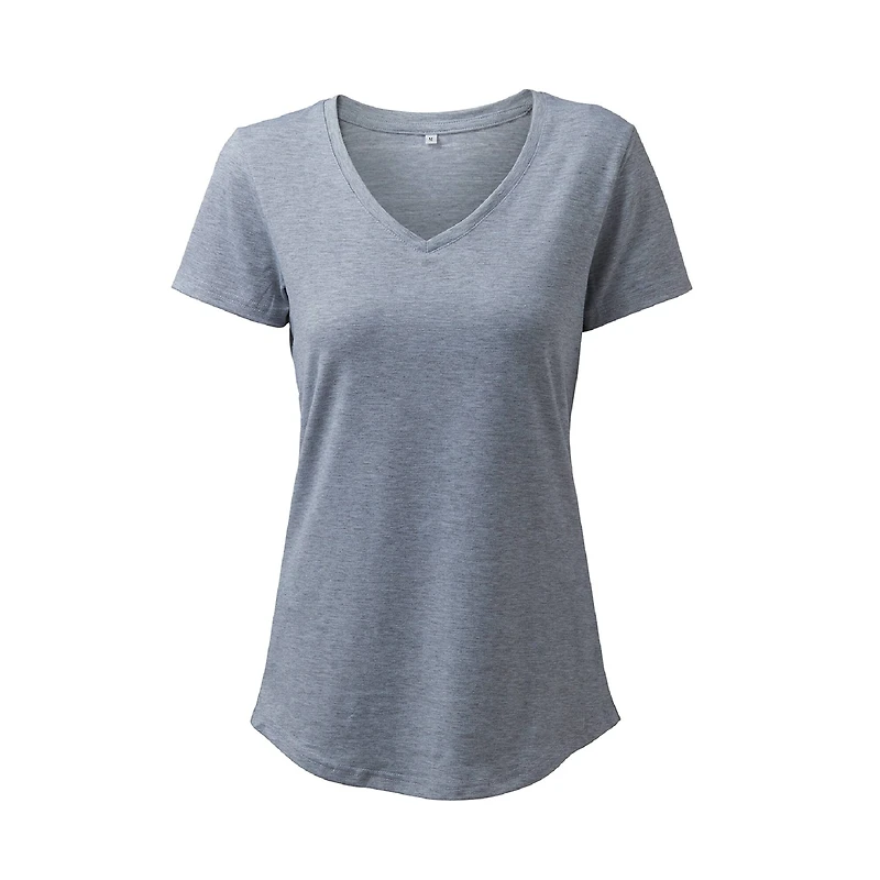Cricut® Gray Women's Fitted V-Neck T-Shirt Blank