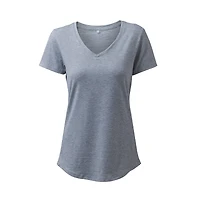Cricut® Gray Women's Fitted V-Neck T-Shirt Blank