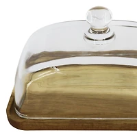 7" x 4.75" Wood Plate with Dome by Ashland®