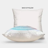 Stupell Industries Blue Horned Conch Shell Sea Life Throw Pillow, 18" x 18"