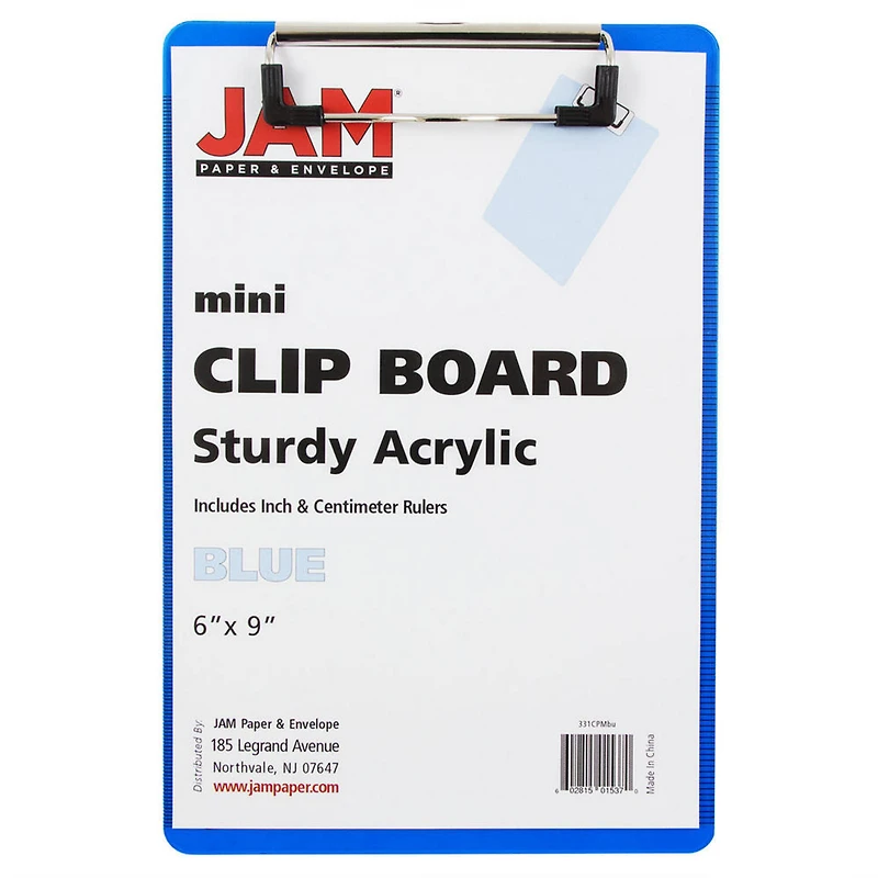 JAM Paper Mini Plastic Memo Clipboard
