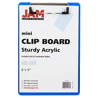 JAM Paper Mini Plastic Memo Clipboard