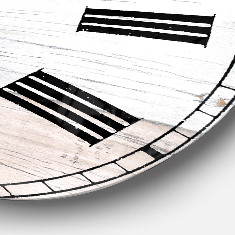 Designart 'Farmhouse Moment Truck Farmhouse Wall Clock