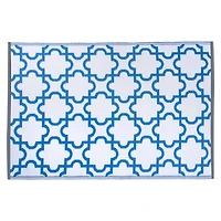 DII® Blue Lattice Outdoor Rug, 4ft. x 6ft.