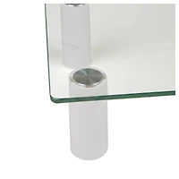 Mind Reader Clear Glass Monitor Stand Riser