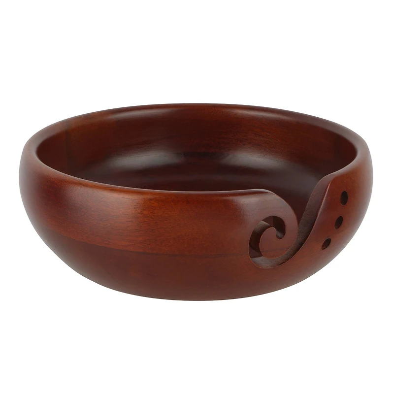 Mango Wood Yarn Bowl by Loops & Threads®