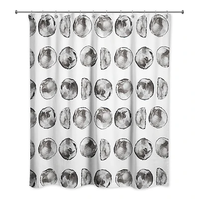 Moon Phases Pattern 71" x 74" Shower Curtain