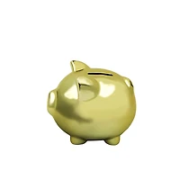 4.75" Gold Ceramic Piggy Bank by Ashland®