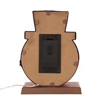 Glitzhome® 7" Marquee LED Snowman Head Stocking Holder Set