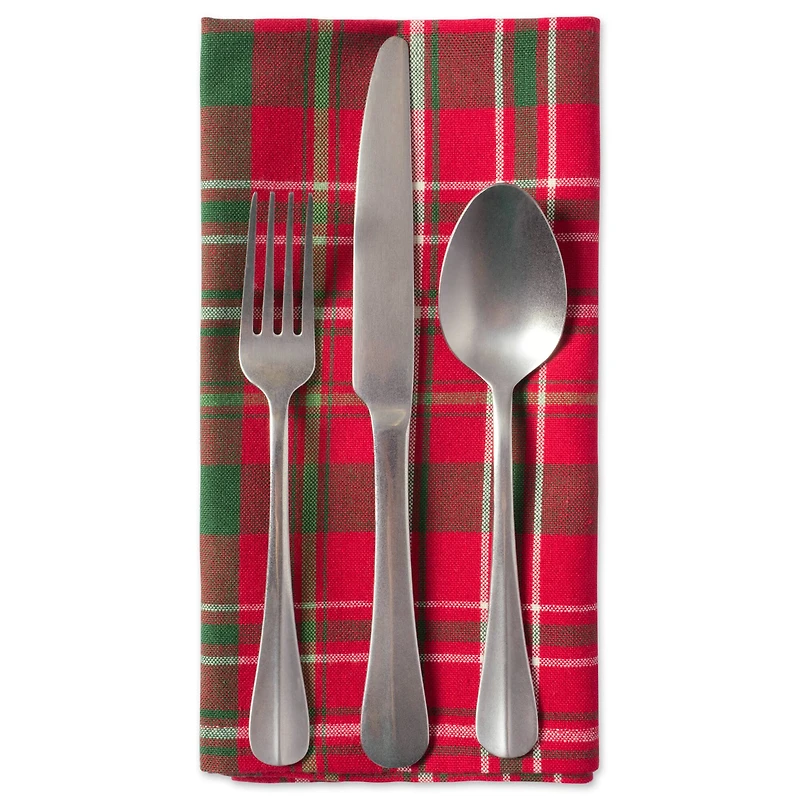 DII® Tartan Holly Plaid Napkin Set, 6ct.